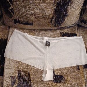 4/$30 New Addition Elle White Lace Underwear - Size 4X
